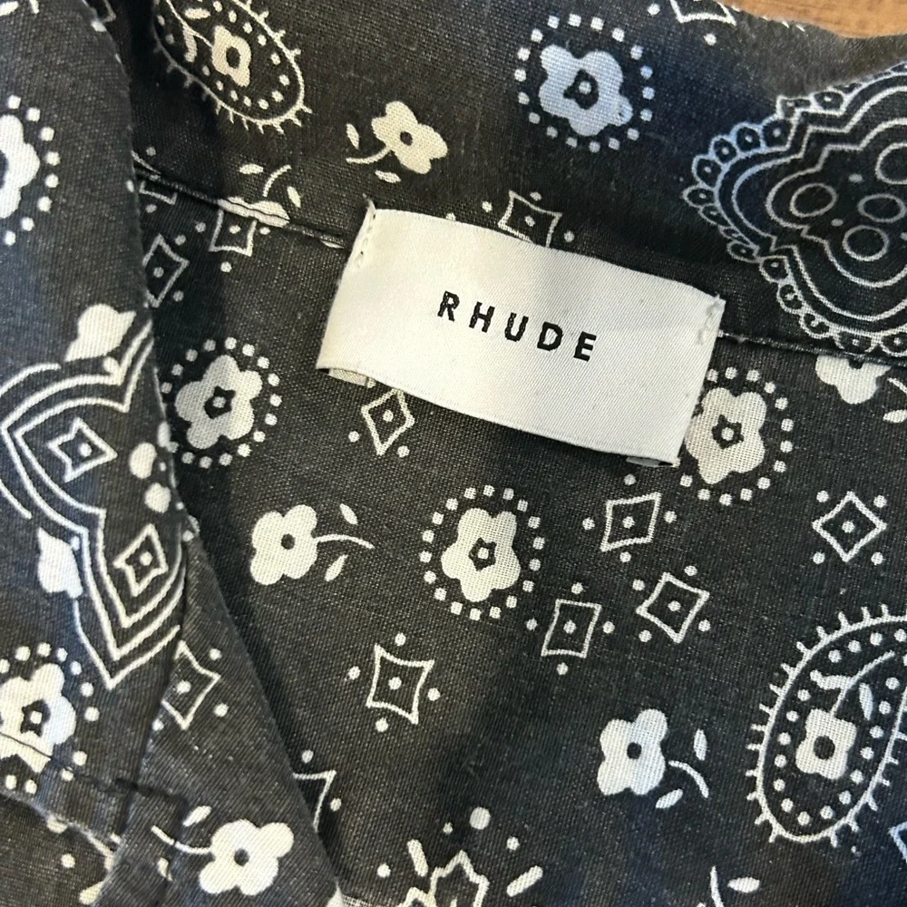 Rhude Bandana Long Sleeve Shirt! Size XL! - Picture 2 of 4